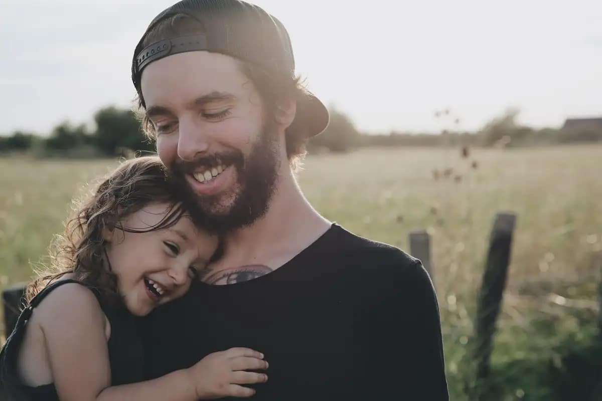 Happy father and daughter, a household that found a reliable local plumber